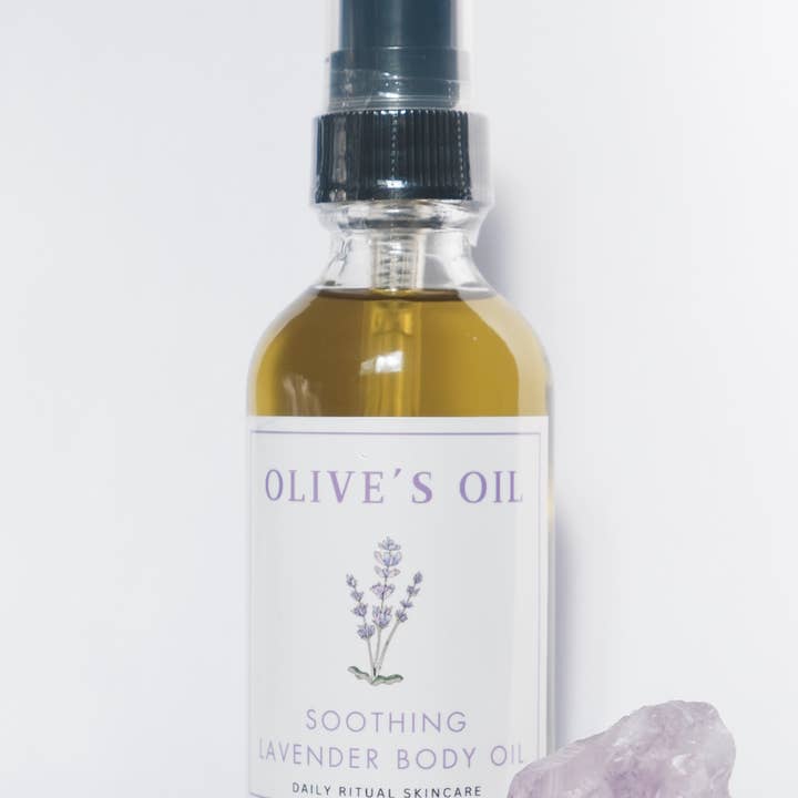 Daily Ritual Skincare - Wholesale Bath/Body Oil - Retail Olive's Oil Soothing Lavender Body Oil1