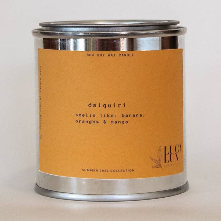 daiquiri 8oz stearinlys for engroshandel hos Lucy Lux Candle Company