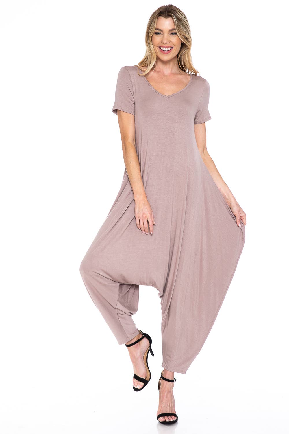 Allium - Wholesale Jumpsuit - Women's - Solid Harem Jumpsuit10