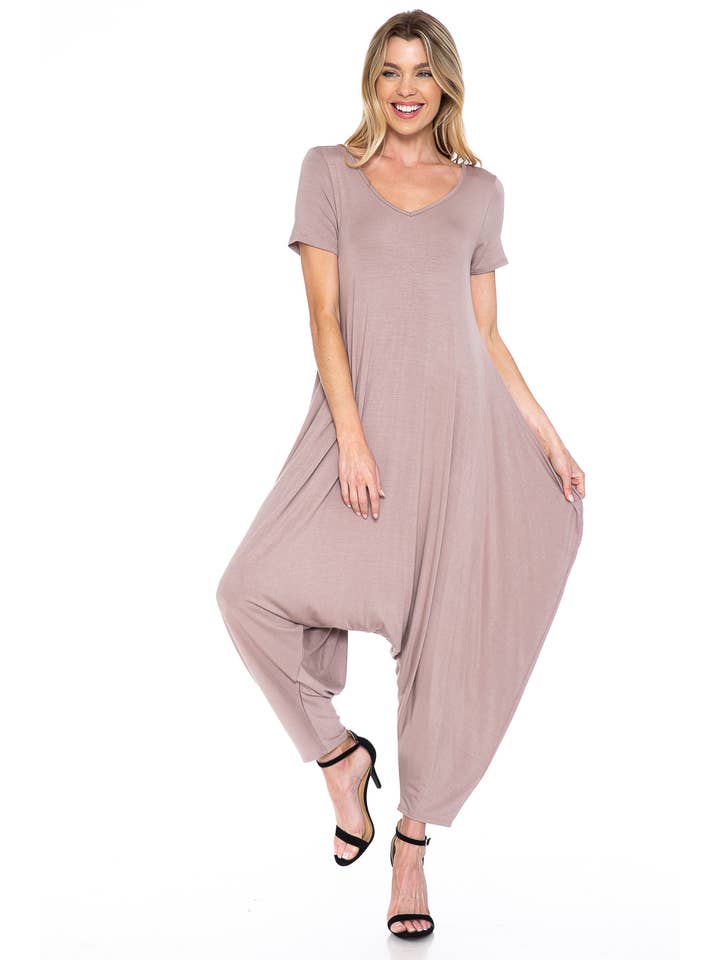 Allium - Wholesale Jumpsuit - Women's - Solid Harem Jumpsuit10