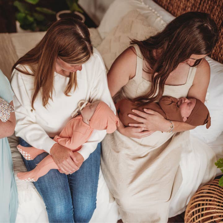 Mother Earth Brown Bamboo Baby Romper 2 Piece Set for wholesale on Faire9