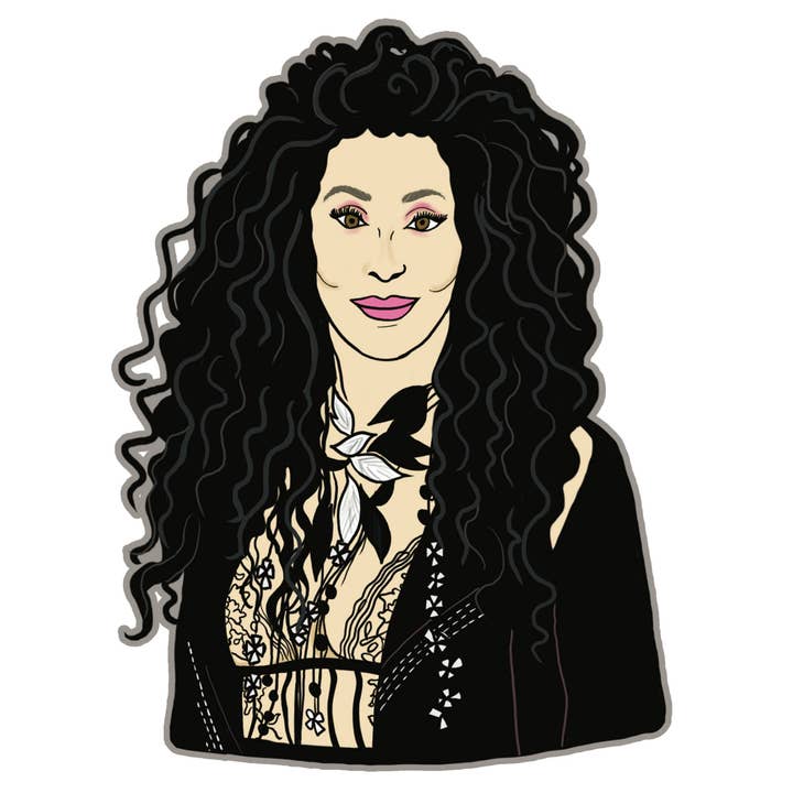 80's Cher Sticker Vinyl Sticker (pack of 3) for wholesale by Bite Your Granny