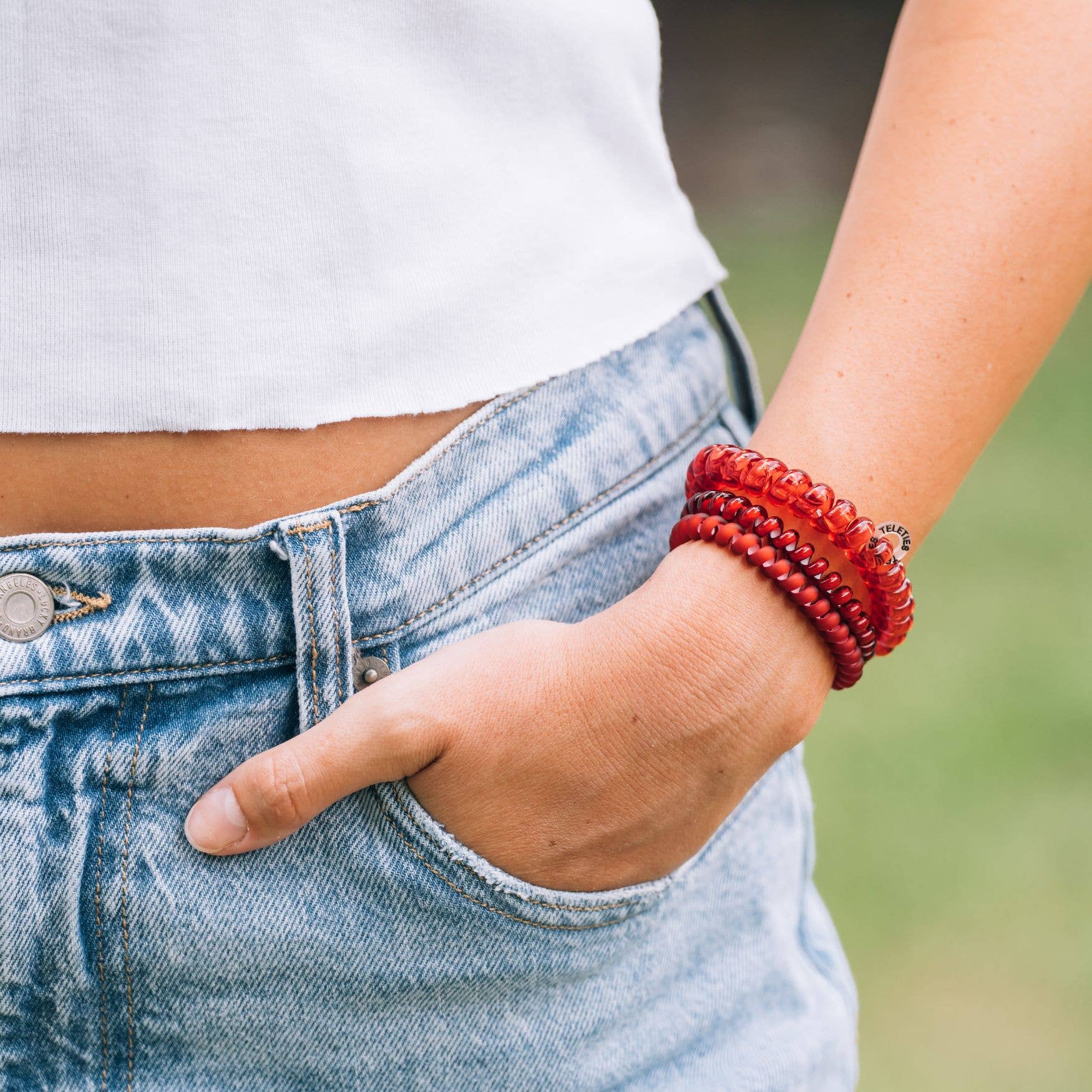 TELETIES – wholesale Hårsnoddar – Dam – Spiralhårspolar | Stora | Röda mattan-klara hårband4