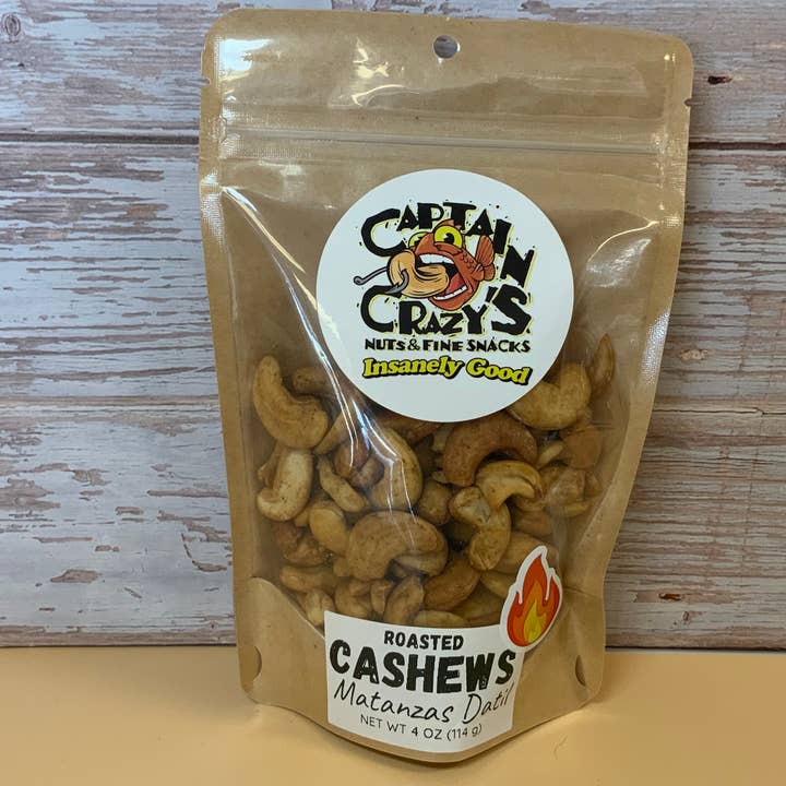 Captain Crazy’s Nuts and Fine Snacks - Wholesale Nuts - ROASTED CASHEWS Matanzas St Augustine Datil Pepper | Hot Nut
