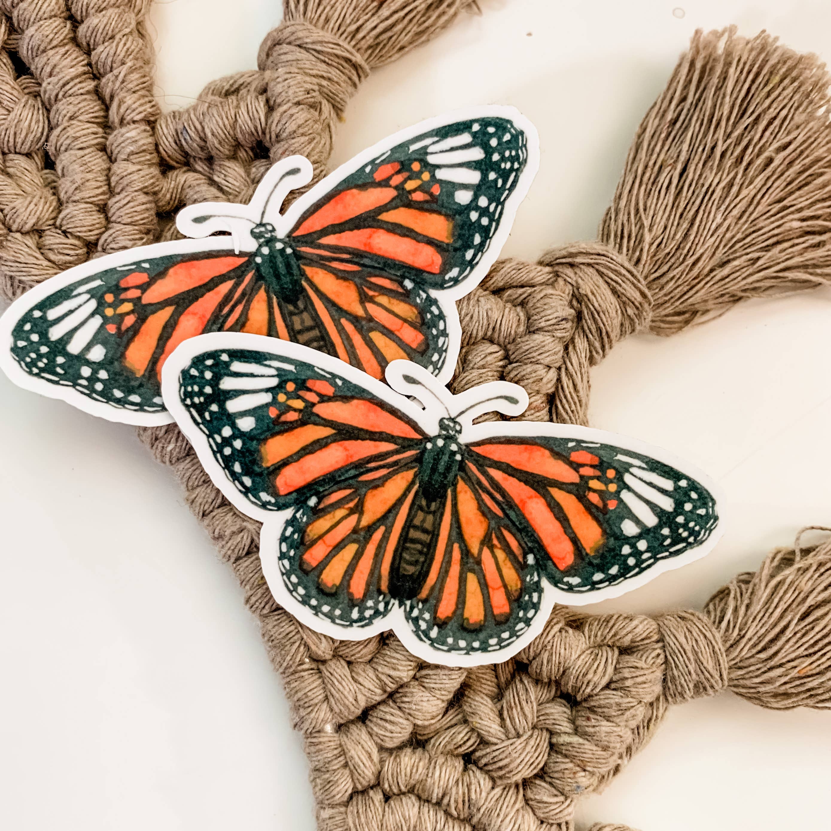 Studio Miller - Wholesale Sticker - Monarch Butterfly Watercolor Nature Matte Vinyl Sticker3