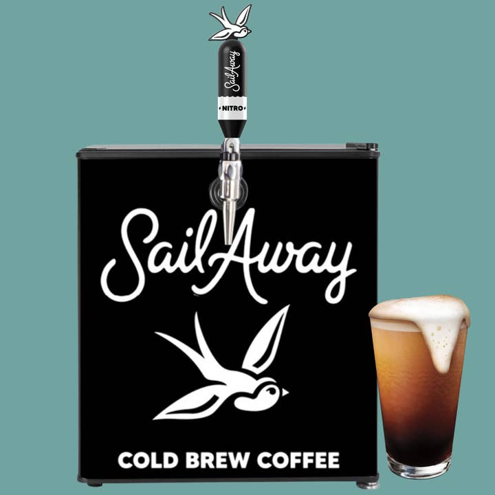 Sail Away Coffee Co. - Wholesale Coffee Machine - Nitro Cold Brew- Countertop Kegerator Dispenser 2