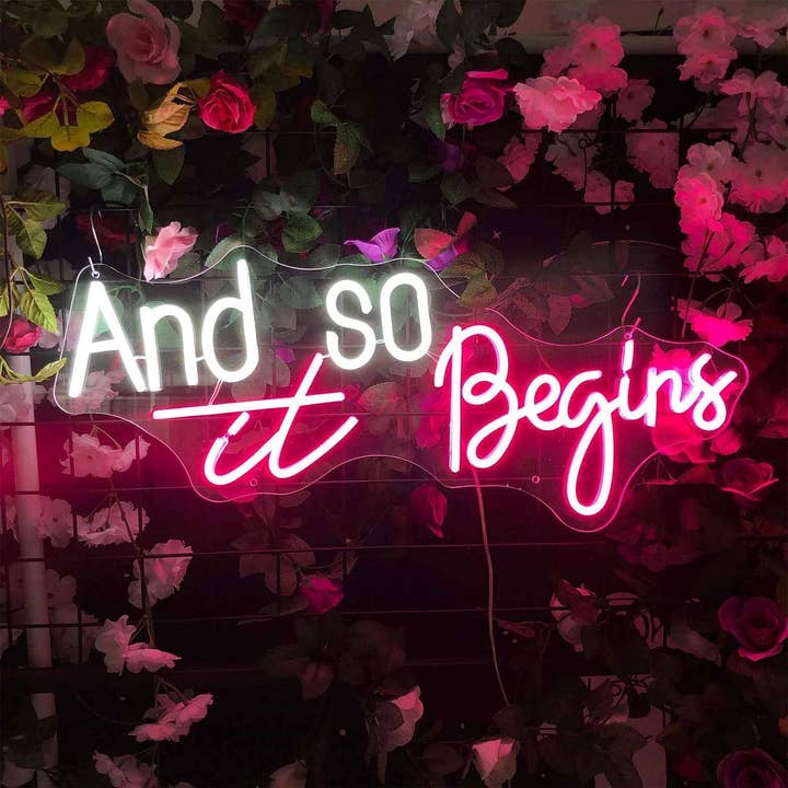 Og så begynder det neonskilt for engroshandel hos Aoos Custom