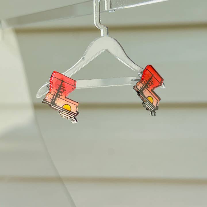 Aaron Grey Co - Wholesale Dangle Earrings - Ragin Red Louisiana Dangles and Studs1