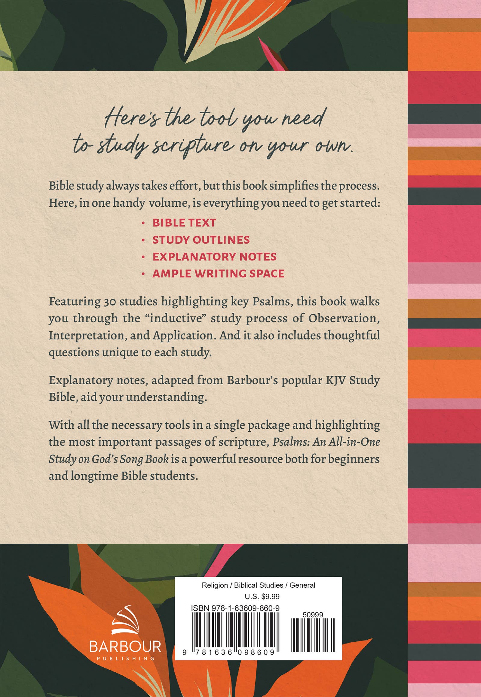 Barbour Publishing, Inc. - Wholesale Religion - Psalms : An All-in-One Study on God's Song Book8