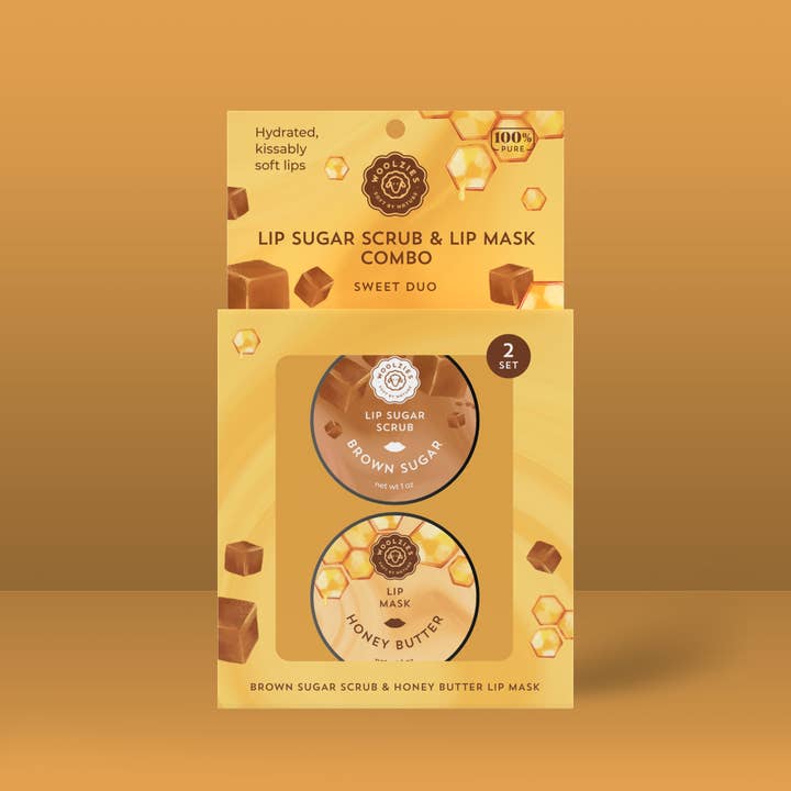 Woolzies - Wholesale Lip Scrub/Polish - Lip Sugar Scrub & Lip Mask Sweet Duo