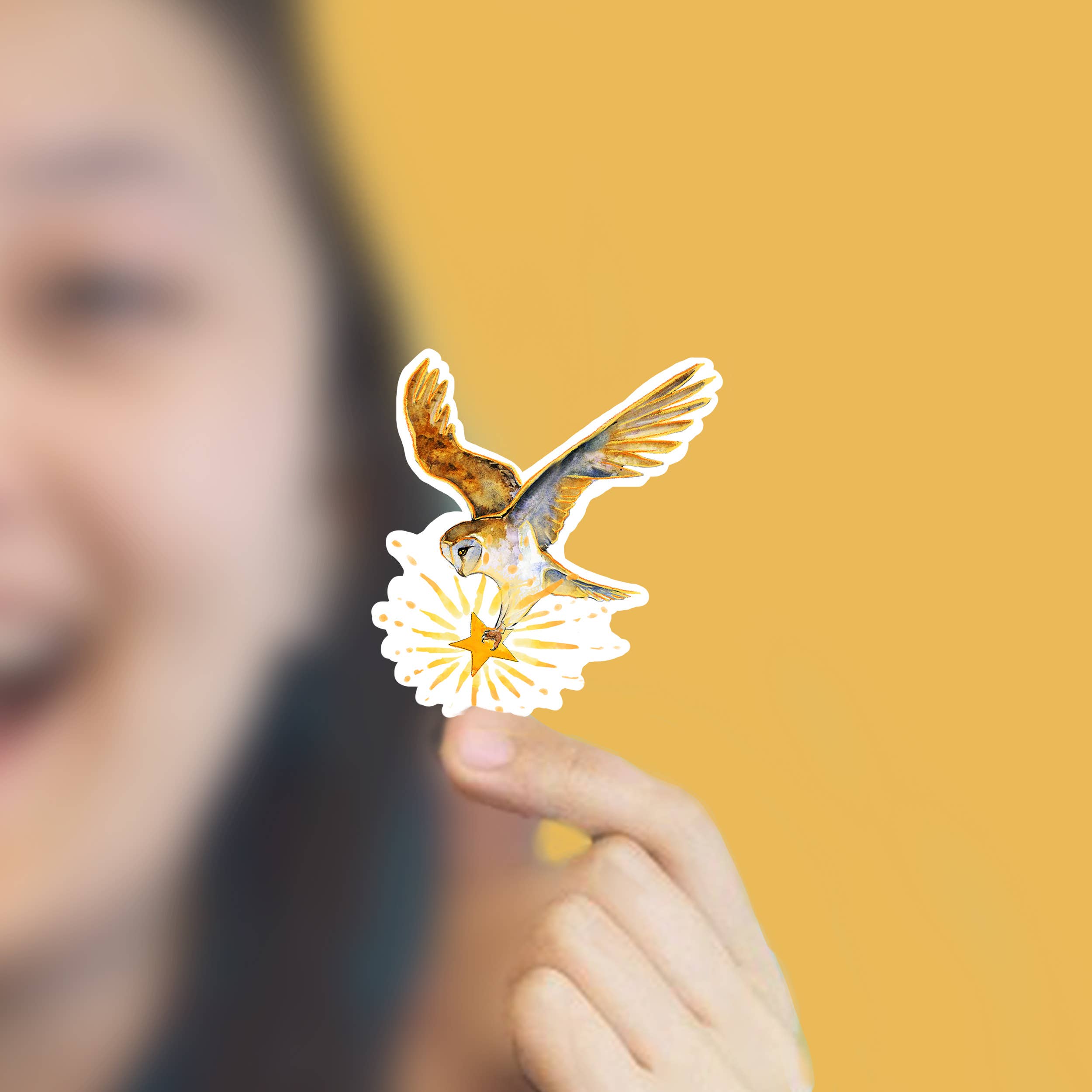 Liyana Studio - Wholesale Sticker - Barn Owl Star - Waterproof Vinyl Sticker2