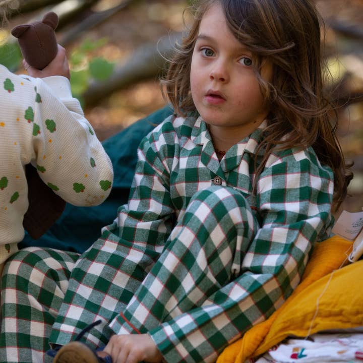 Fern Green Check Classic Pyjamas (Unavailable in US & CA) for wholesale on Faire