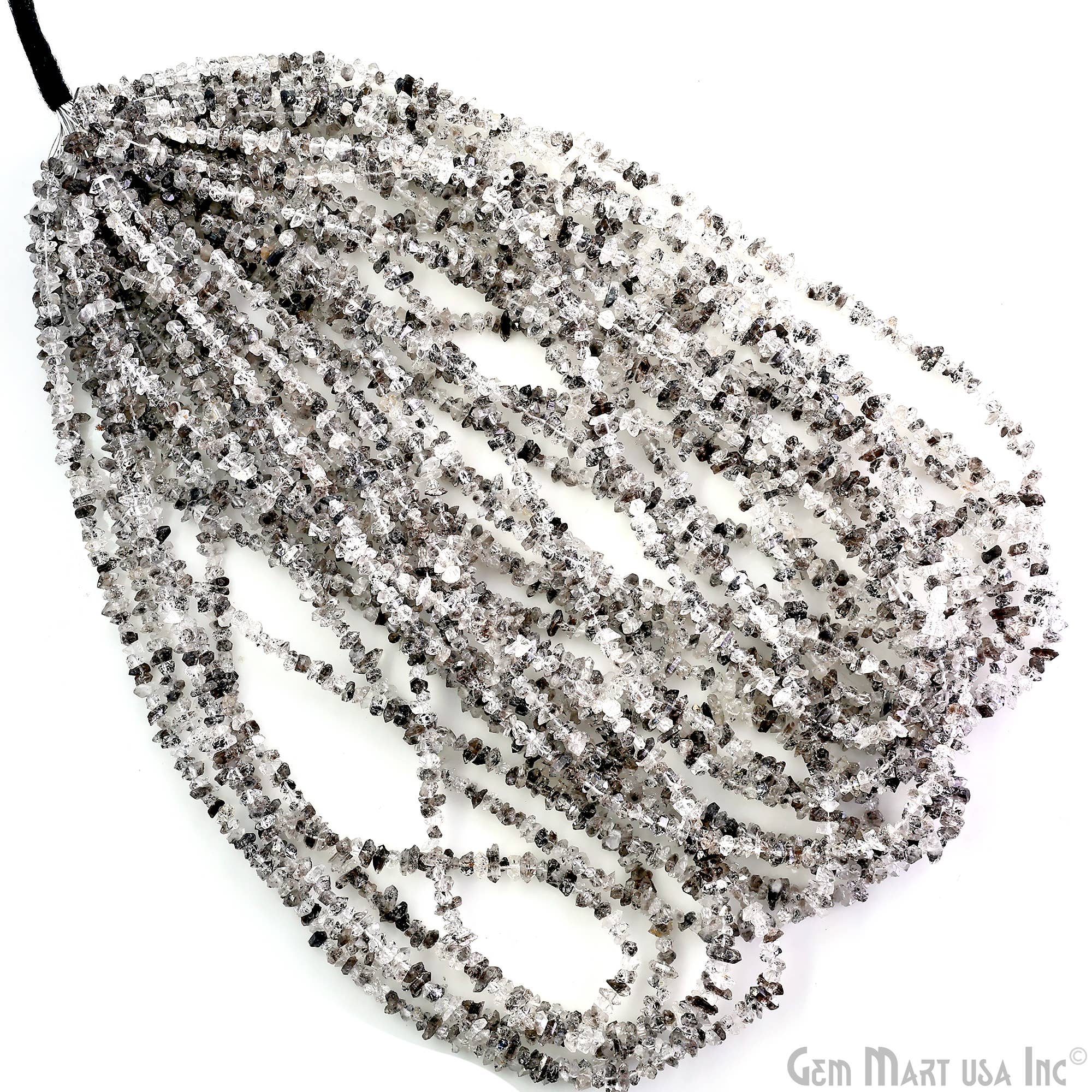 GemMartUSA - Wholesale Beads - Herkimer Diamond Chip Beads, Natural Gemstone, 16 Inch2