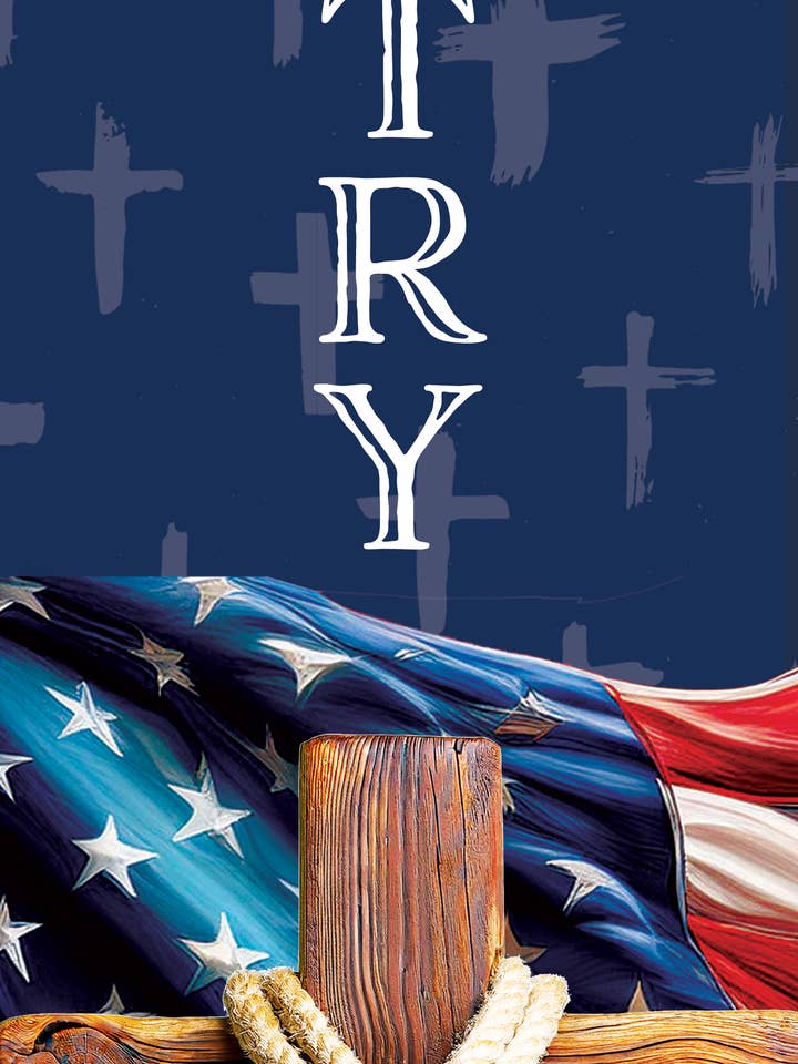 Door Expression-God and Country for wholesale by Custom Decor