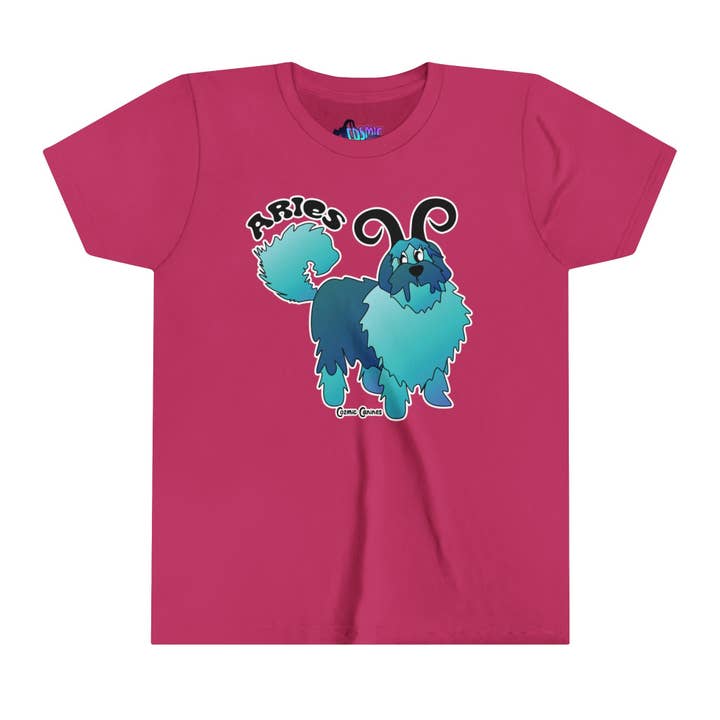 Aries Youth Short Sleeve Tee for wholesale by Cozmic Canines