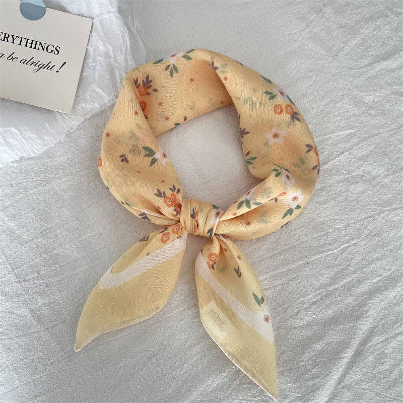 pinkblu02 – wholesale Halsduk - Dam – Sommar Dammode Bomull Linne Blommig Sjal5