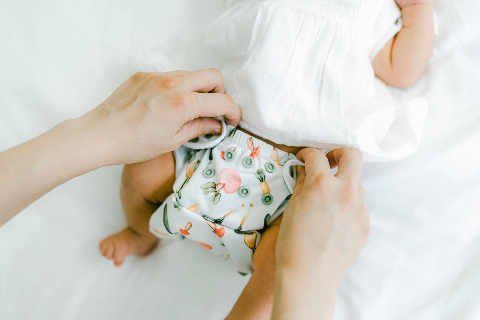 Just Peachy - Wholesale Nappy (cloth) – Baby - Cloth Diapers Nature Collection Single Set -Farmer's Market2