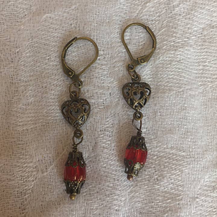 Cathedral Hearts Earrings for wholesale by The Atlas Rose And Key