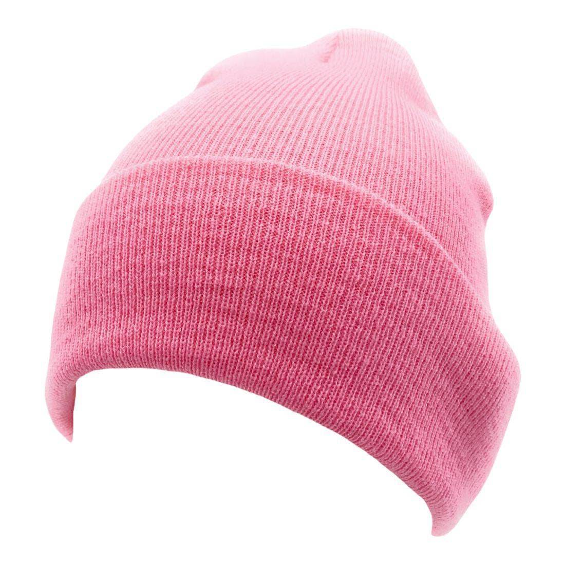 The Park Wholesale - Vente Bonnet – unisexe - Bonnets et bonnets de luge à revers en tricot doux, en vrac, multicolore, uni, blanc, vente en gros85