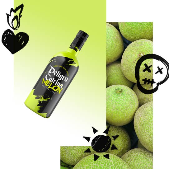 Not Another Spirits Company - Vente Mélange/sirop pour cocktails - Peligro Catrina Peligro Crème aromatisée au melon et à la tequila 17º - 700 ml1