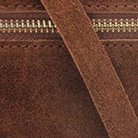 Ellas Trading – wholesale Crossbody bag – Women's – Casual Italian Genuine Suede Crossbody Bag with Tassel Zippe17