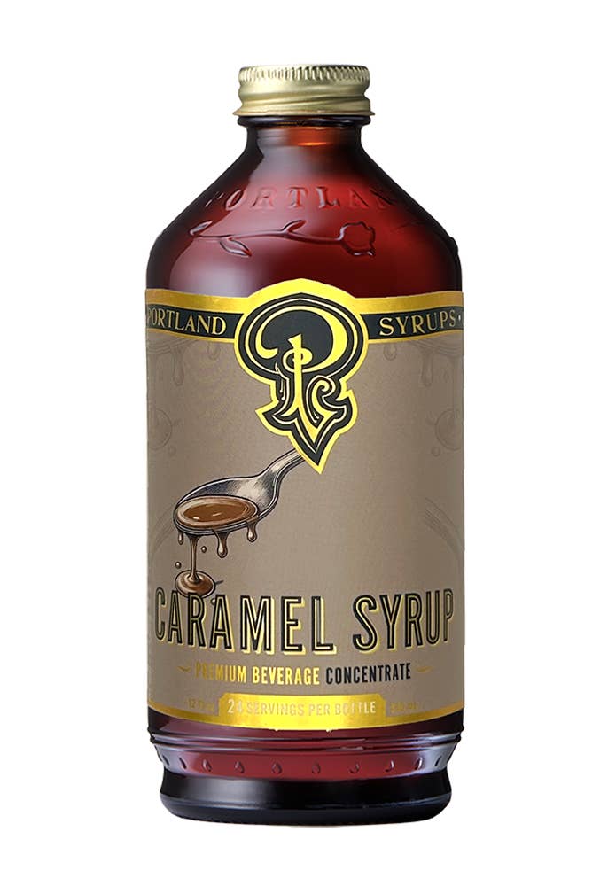 Portland Syrups – wholesale Karamellsås – Karamellsirap 12 oz - Kaffesirap