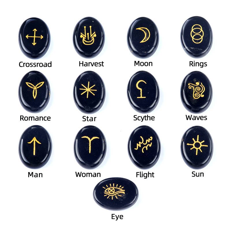 Gemcohub – wholesale Spiritual stone/crystal – Witch Rune Natural Crystal Runelun Rune6