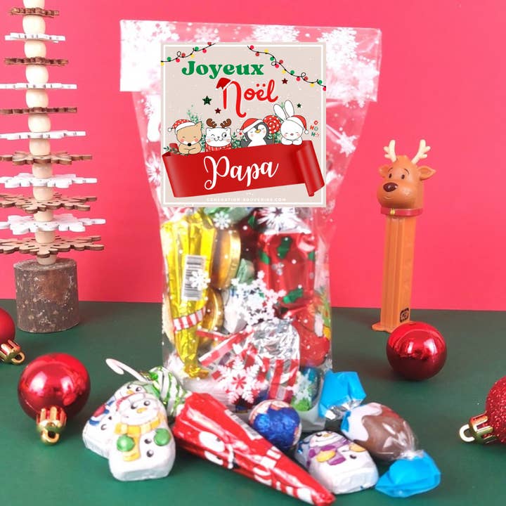 Génération Souvenirs - Vente Chocolat - Sachet De Chocolats De Noël - Joyeux Noël Papa