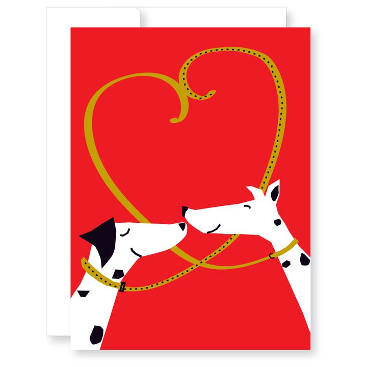 Dalmatian Love Anniversary Greeting Card for wholesale by GreatArrow Graphics