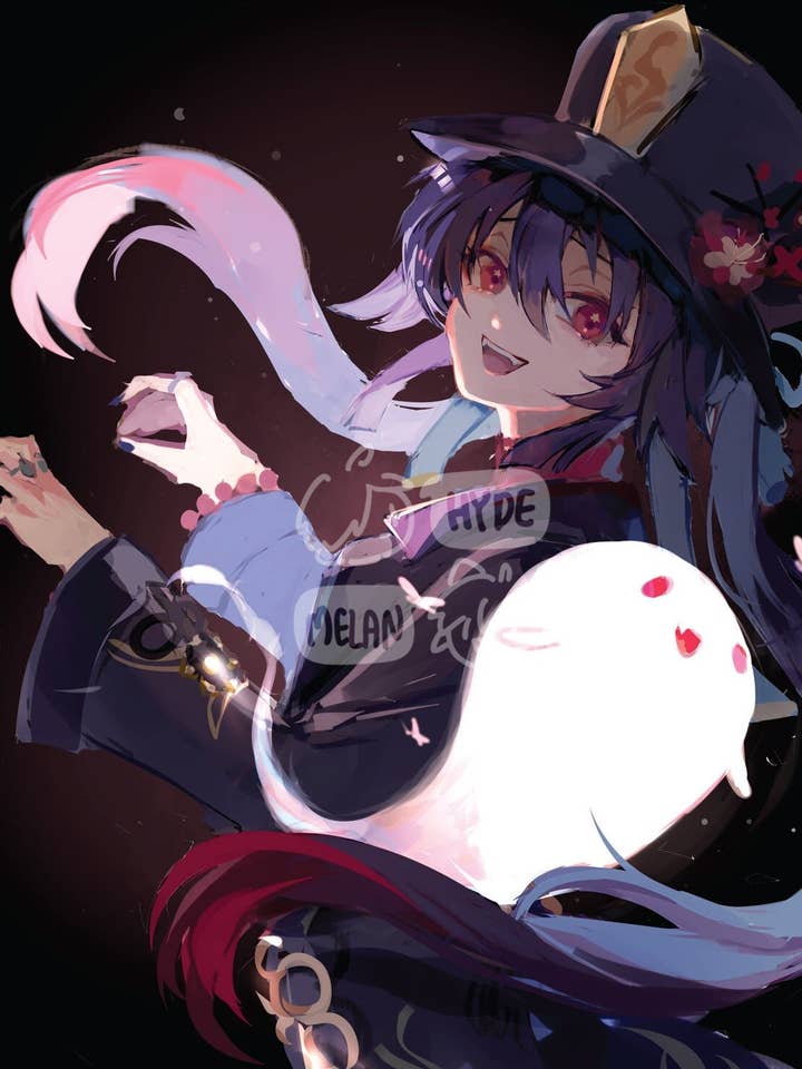 Hutao (Genshin Impact) 8.5"x11" Poster Print for wholesale by HideawayMelon