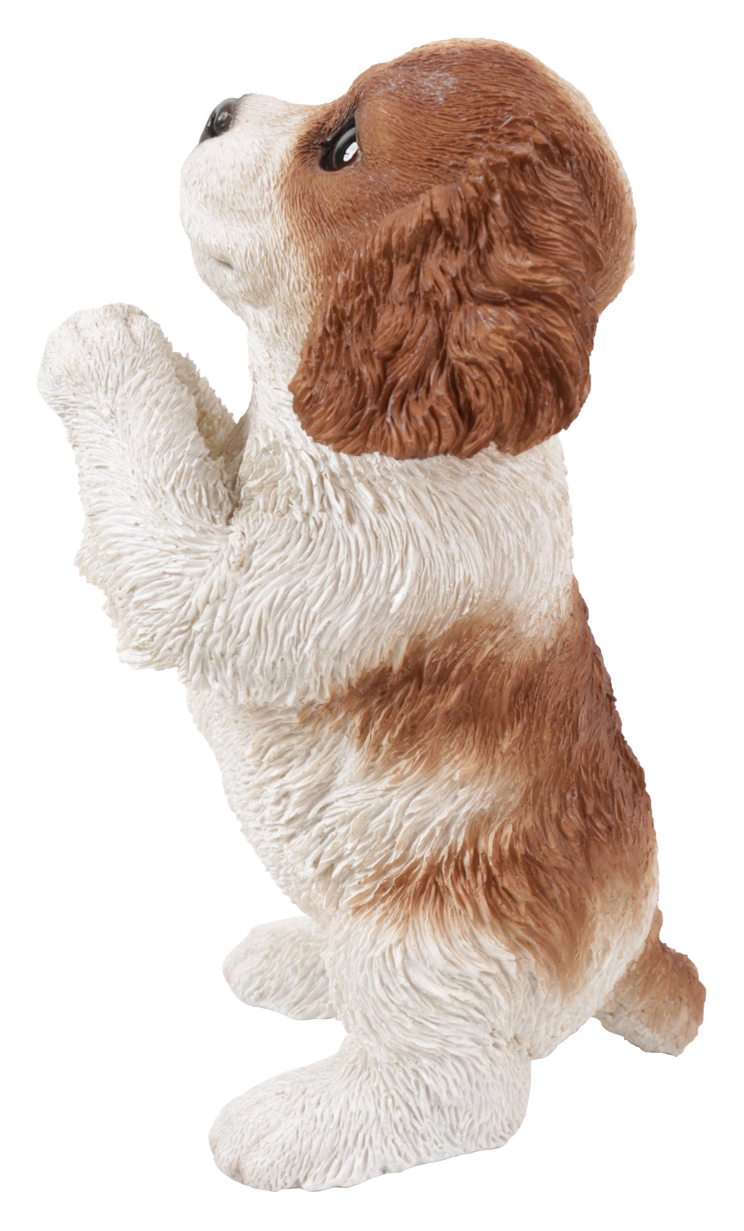 Hi-Line Gift Ltd. - Wholesale Decorative Figurine - Praying Cavalier King Charles Spaniel Puppy Statue2