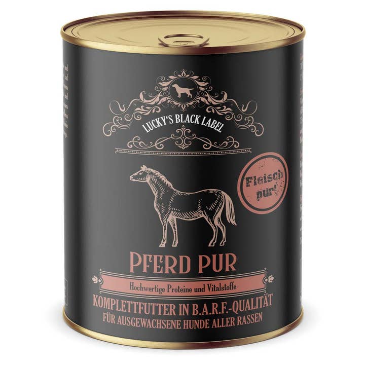 Lucky's Black Label hestermad 800 g for engroshandel hos Lucky-Pet Handels- und Produktions GmbH