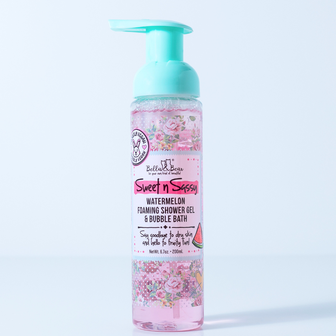 Bella & Bear - Wholesale Body Wash/Shower Gel - Sweet 'n' Sassy Watermelon Foaming Shower Gel & Bubble Bath 3