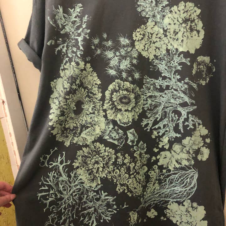 Solstice Handmade - Wholesale Screen Printed T-Shirt - Unisex - Lichen Organic Cotton T shirt4