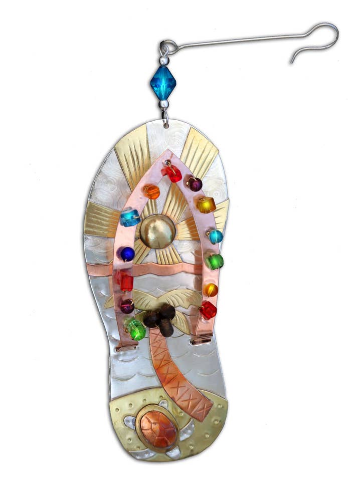Tropical Sandal Ornament for wholesale by Pilgrim Imports