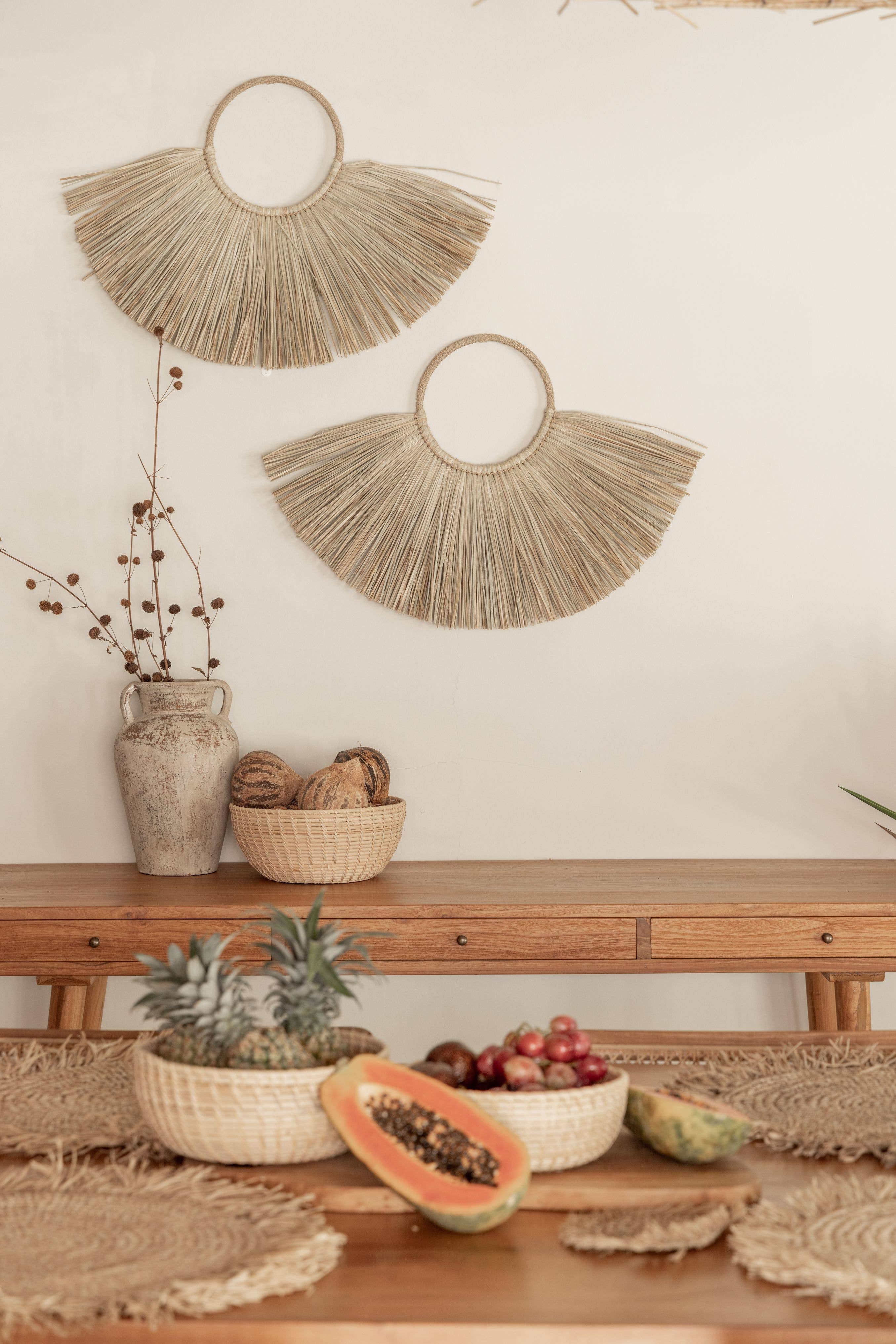 Village Thrive - Wholesale Wall Accent - Seagrass Wall Hanging0