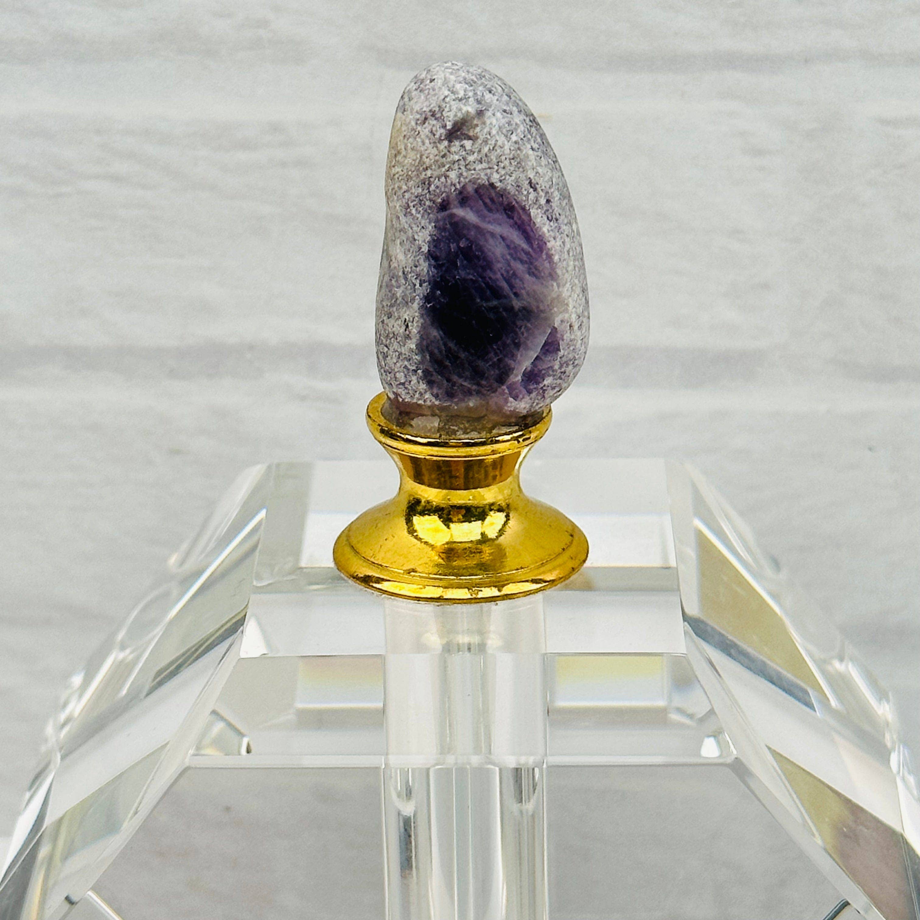 Rock Paradise – wholesale Perfume/eau de toilette – Crystal Amethyst Seer Stone Top Large Perfume Bottle7