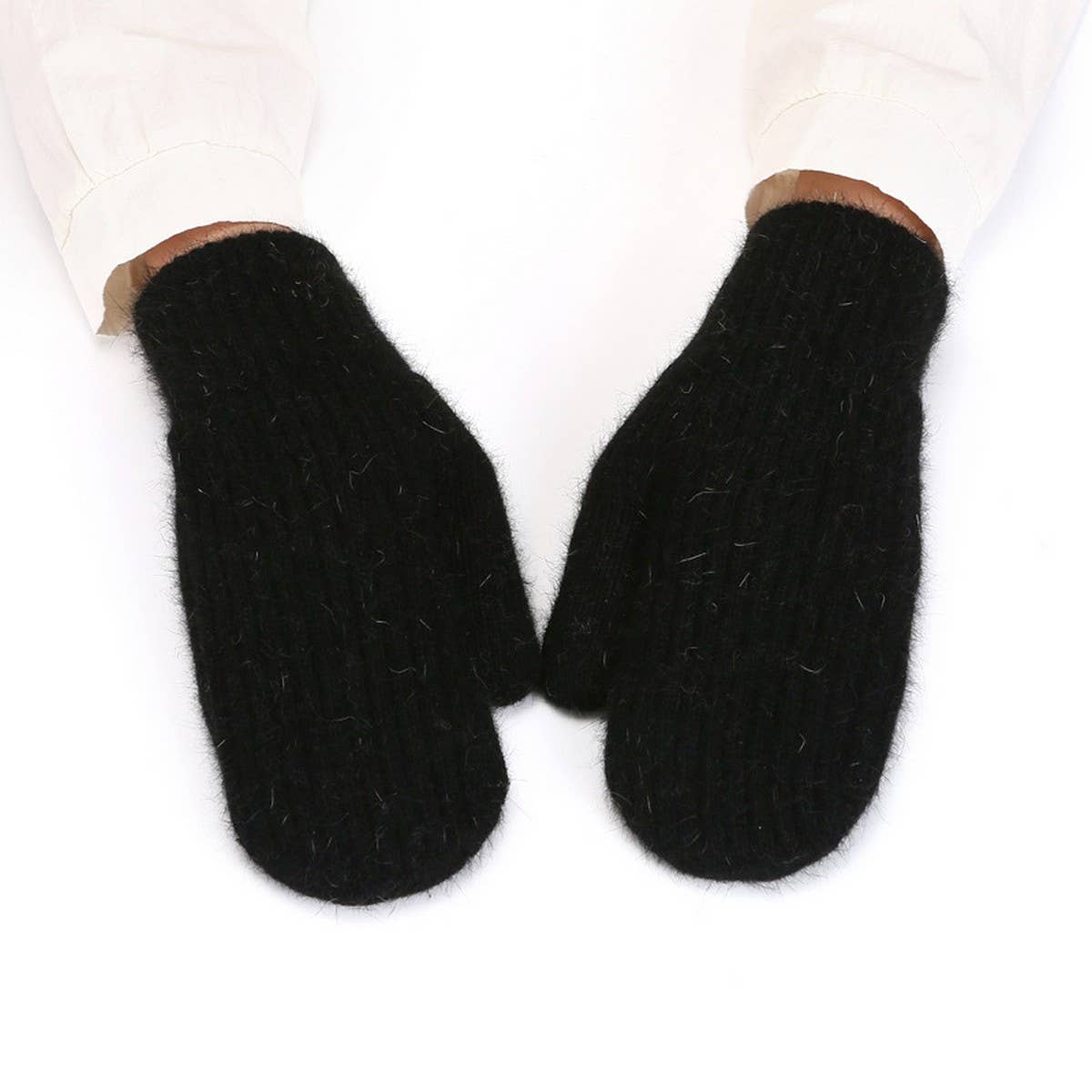ACCITY - Wholesale Gloves - Unisex - KNITTED WOOL COVERED WINDPROOF WARM GLOVES_CWAG02490