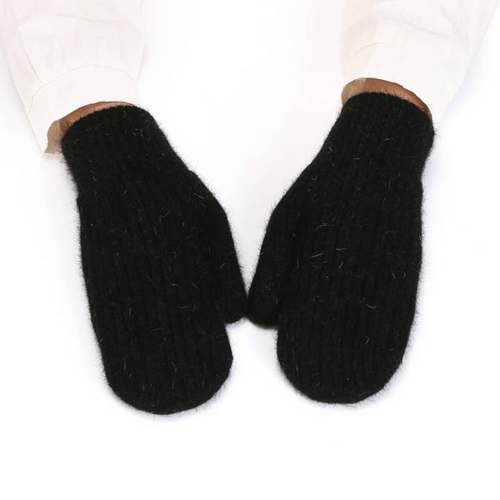 ACCITY - Wholesale Gloves - Unisex - KNITTED WOOL COVERED WINDPROOF WARM GLOVES_CWAG0249
