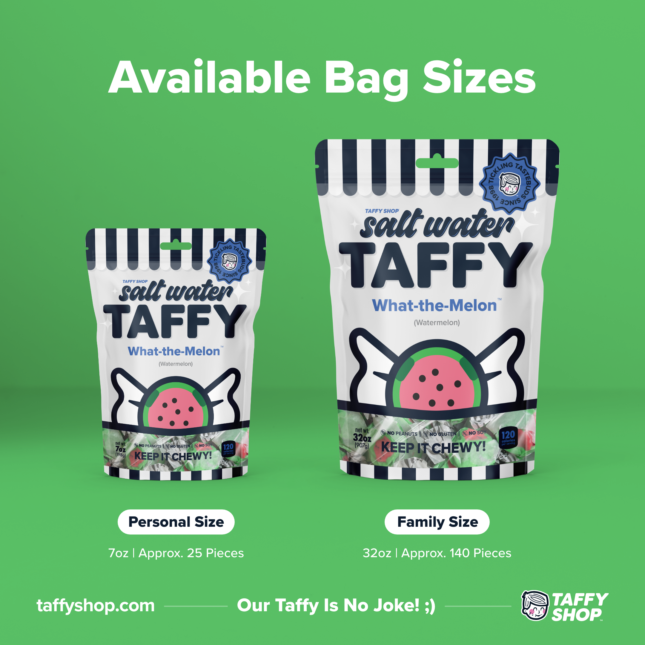 Taffy Shop - Wholesale Taffy - What-the-Melon™ Taffy (Watermelon)7