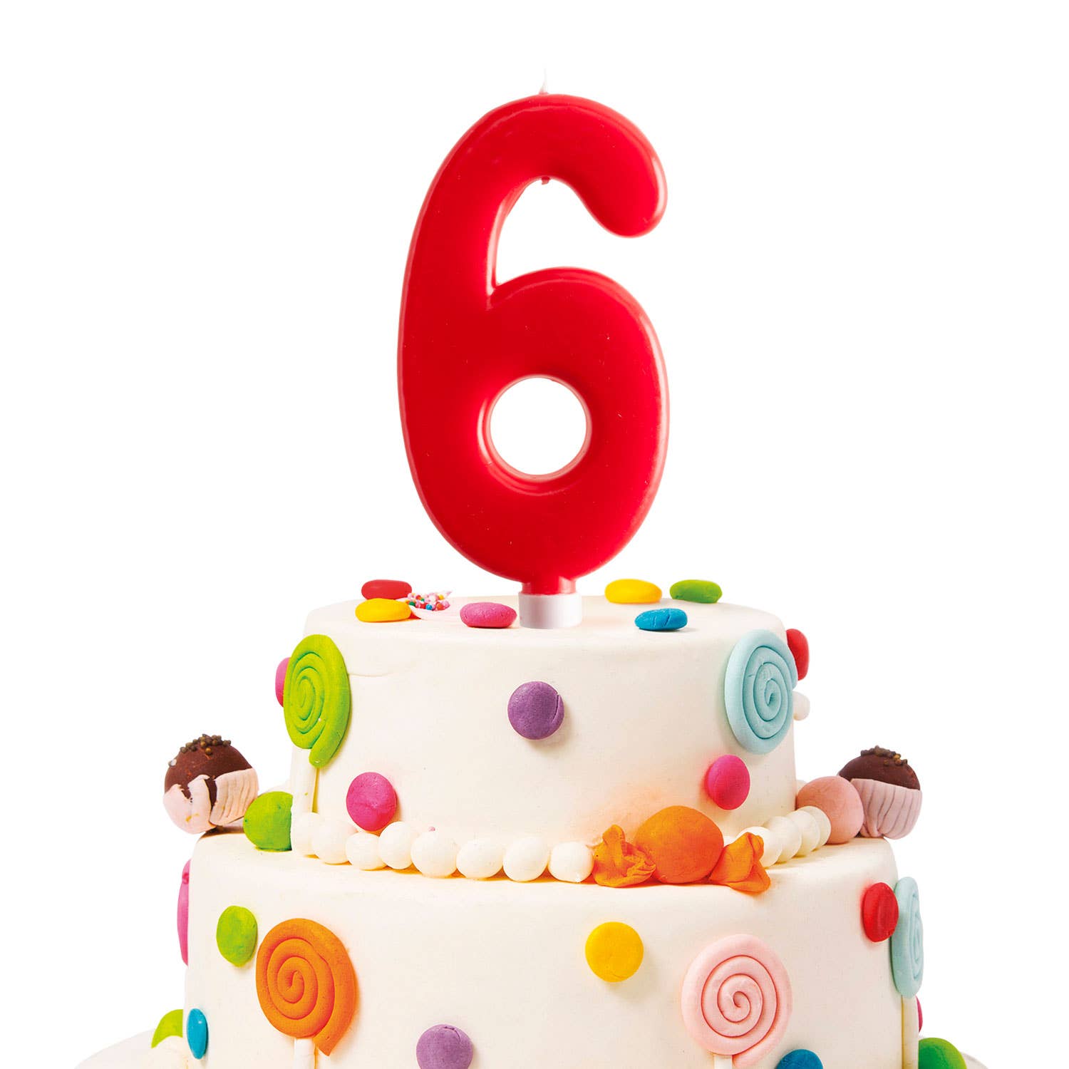 red Giant birthday candle for cakes, 15 cm for wholesale on Faire26