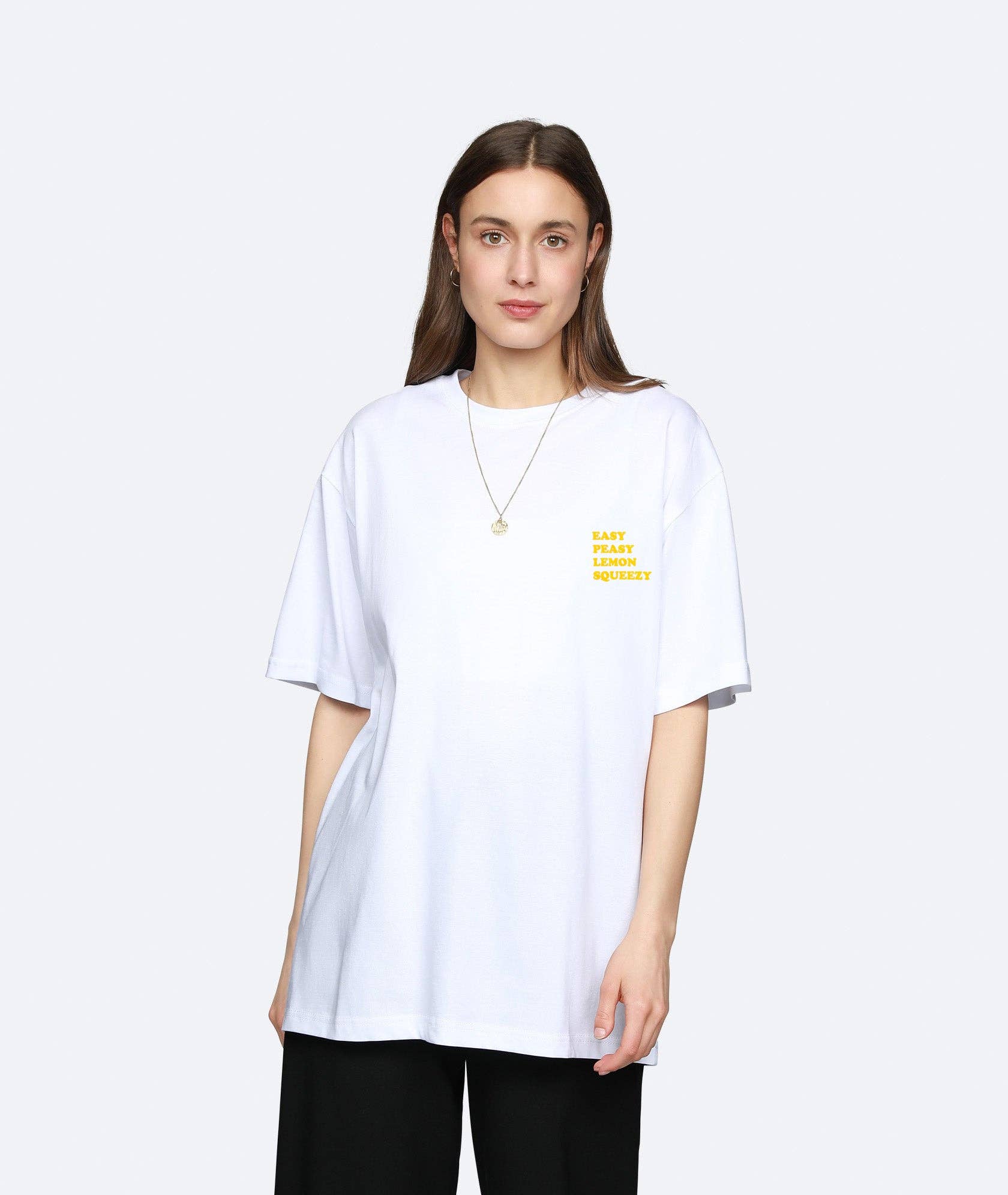 Hvid Lemon Squeezy T-shirt - hvid for engroshandel på Faire6
