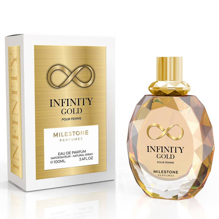 MILESTONE Infinity Gold Eau De Parfum 100ml for wholesale by FRAGRANCE WHOLESALE LTD