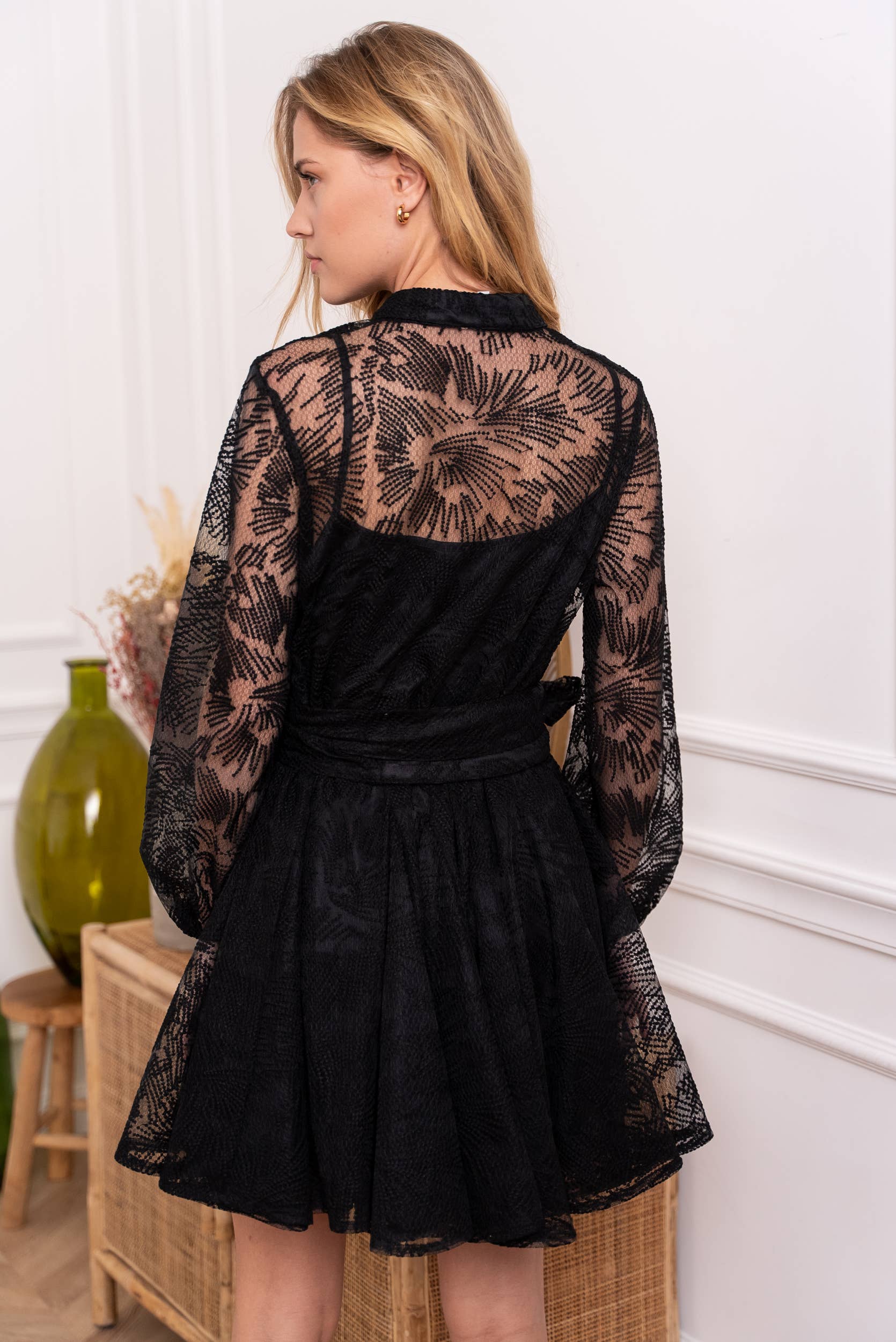 CHOKLATE PARIS – Engroshandel Kjole - Dame – Sonia skaterkjole i blonde - 80960-28