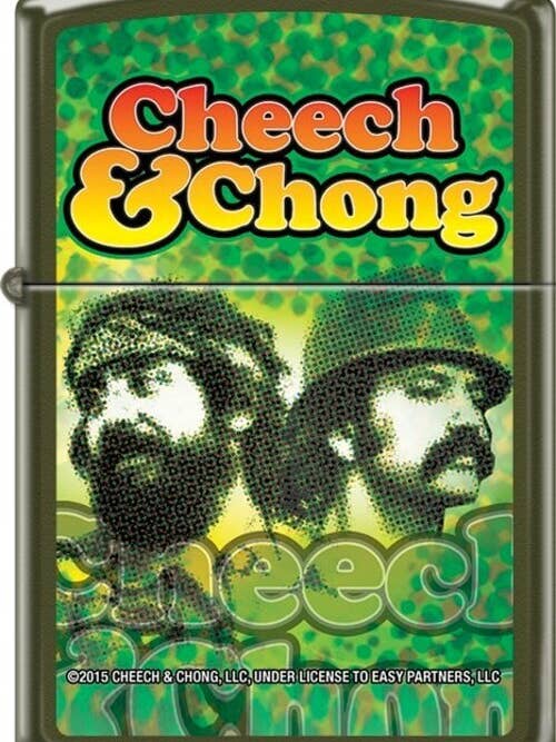 Cheech & Chong - Reflection Green Matte Zippo Lighter for wholesale by Scorpio Posters