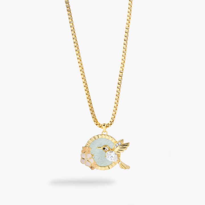 Hummingbird Gemstone Pendant Necklace for wholesale by Alex and Ani