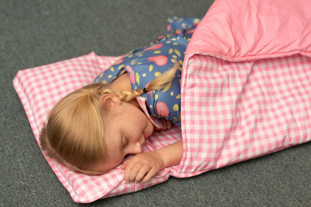 Sugar Bee Clothing - Wholesale Nap Mat - Kids & Baby - Nap Mat - Pink Gingham6
