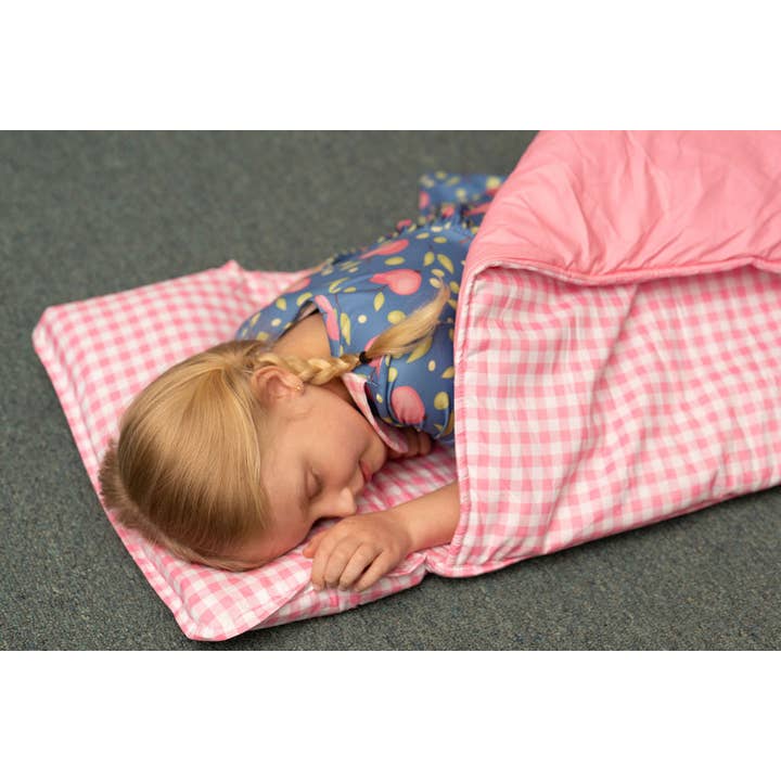 Sugar Bee Clothing - Wholesale Nap Mat - Kids & Baby - Nap Mat - Pink Gingham6