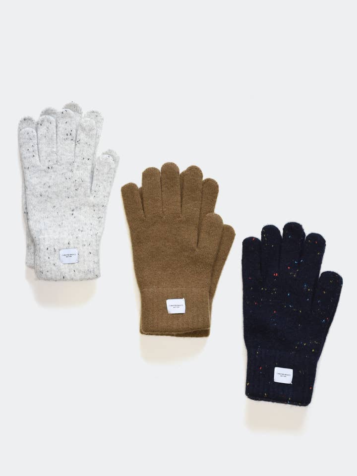 Ribbed Cashmere Wool Knitted Glove for wholesale by Curated Basics