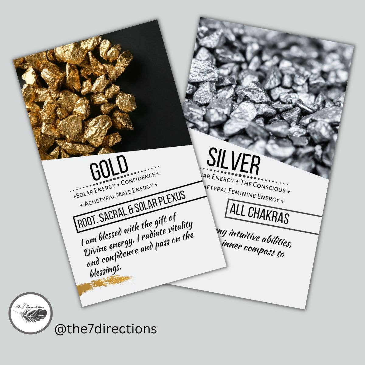 The 7 Directions – wholesale Tarot cards – A-B Wholesale Pack of 20 crystal meaning cards (ONE DESIGN)2